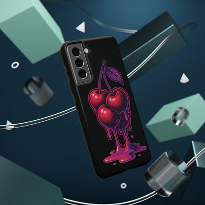 Impact-Resistant Cherry Phone Case, Cute Cherry Phone Cover, Stylish Phone Protector, Fun Phone Case, Unique Gift for Teens