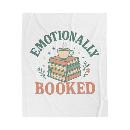 Cozy Velveteen Plush Blanket - Perfect for Book Lovers, Gift for Readers, Home Décor, Emotional Comfort, Relaxing Evenings