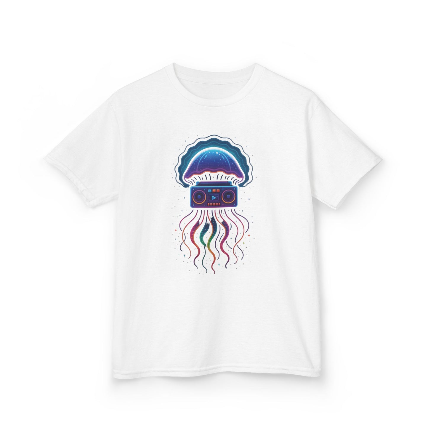 Retro Jellyfish Music Tee for Kids | Fun Graphic T-Shirt, Ocean Lovers Gift, Birthday Party Attire, Summer Vibes, Unique Kids Clothing