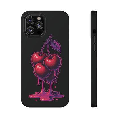 Impact-Resistant Cherry Phone Case, Cute Cherry Phone Cover, Stylish Phone Protector, Fun Phone Case, Unique Gift for Teens