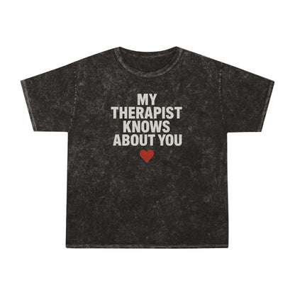 Therapist Humor T-Shirt, Unisex Casual Tee, Gift for Mental Health Awareness, Funny Statement Top, Relaxed Fit Shirt