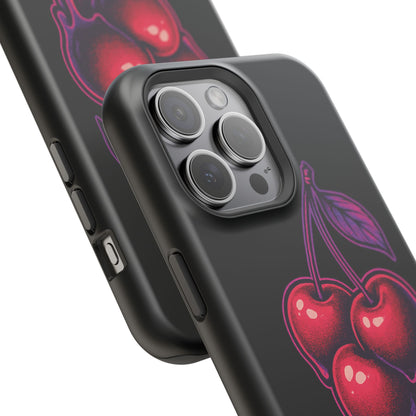 Impact-Resistant Cherry Phone Case, Cute Cherry Phone Cover, Stylish Phone Protector, Fun Phone Case, Unique Gift for Teens
