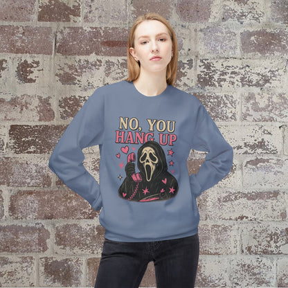 Ghost Face, Crewneck Sweatshirt, Halloween Sweater, Cozy Sweatshirt, Ghost Design, Unisex Pullover, Fun Fall Fashion