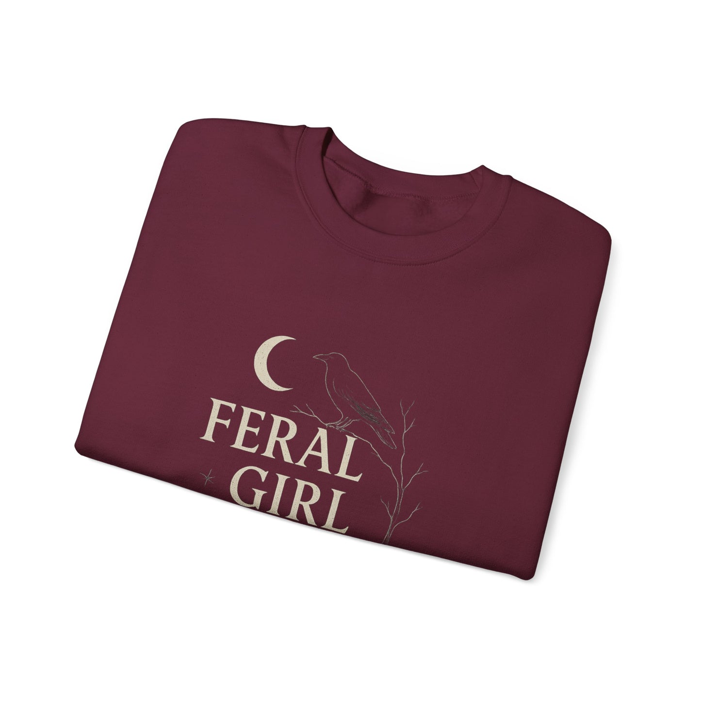 Feral Girl Fall Sweatshirt | Cozy Autumn Crewneck | Perfect for Halloween, Harvest Celebrations, Gift for Nature Lovers, Unisex Style