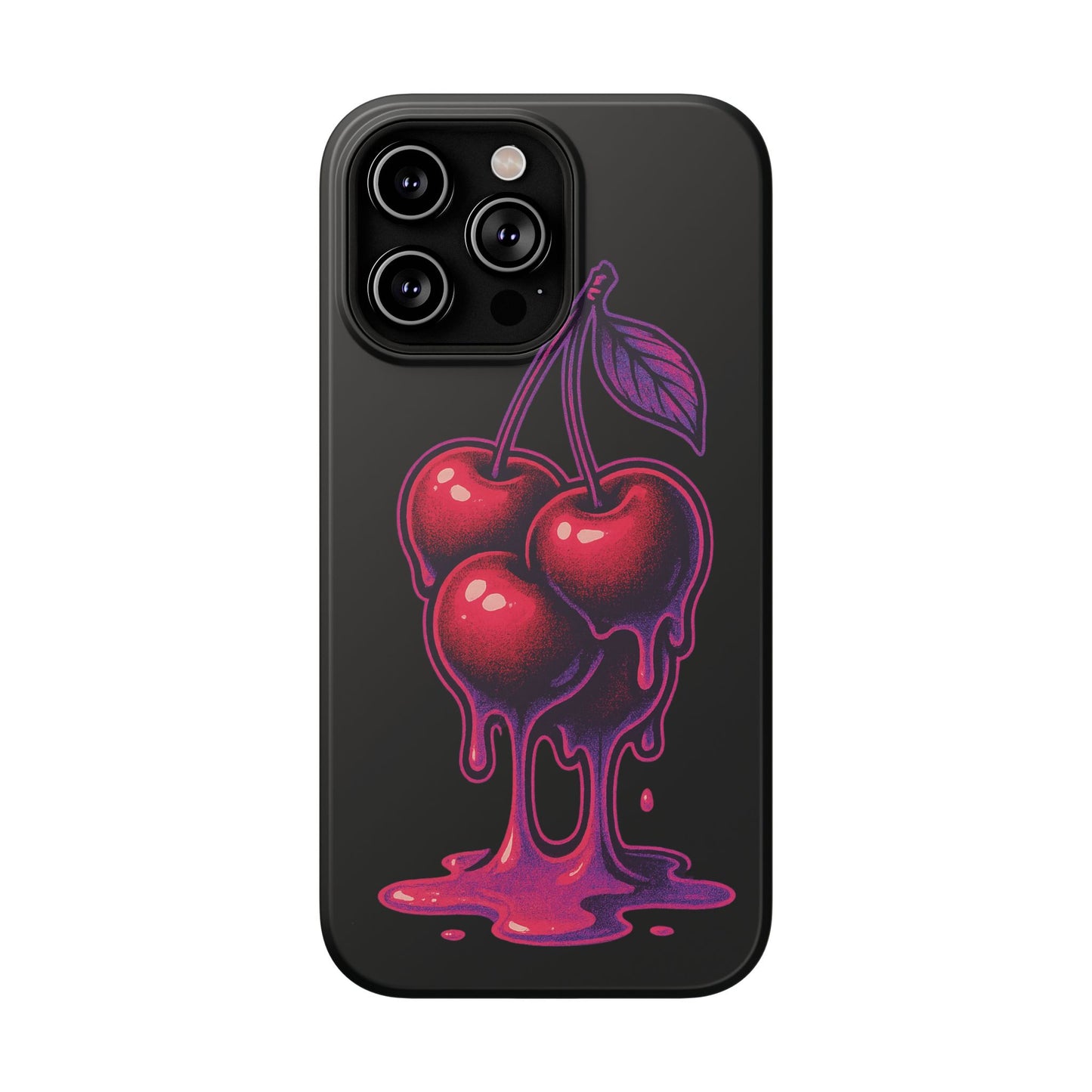 Impact-Resistant Cherry Phone Case, Cute Cherry Phone Cover, Stylish Phone Protector, Fun Phone Case, Unique Gift for Teens