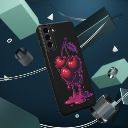 Impact-Resistant Cherry Phone Case, Cute Cherry Phone Cover, Stylish Phone Protector, Fun Phone Case, Unique Gift for Teens