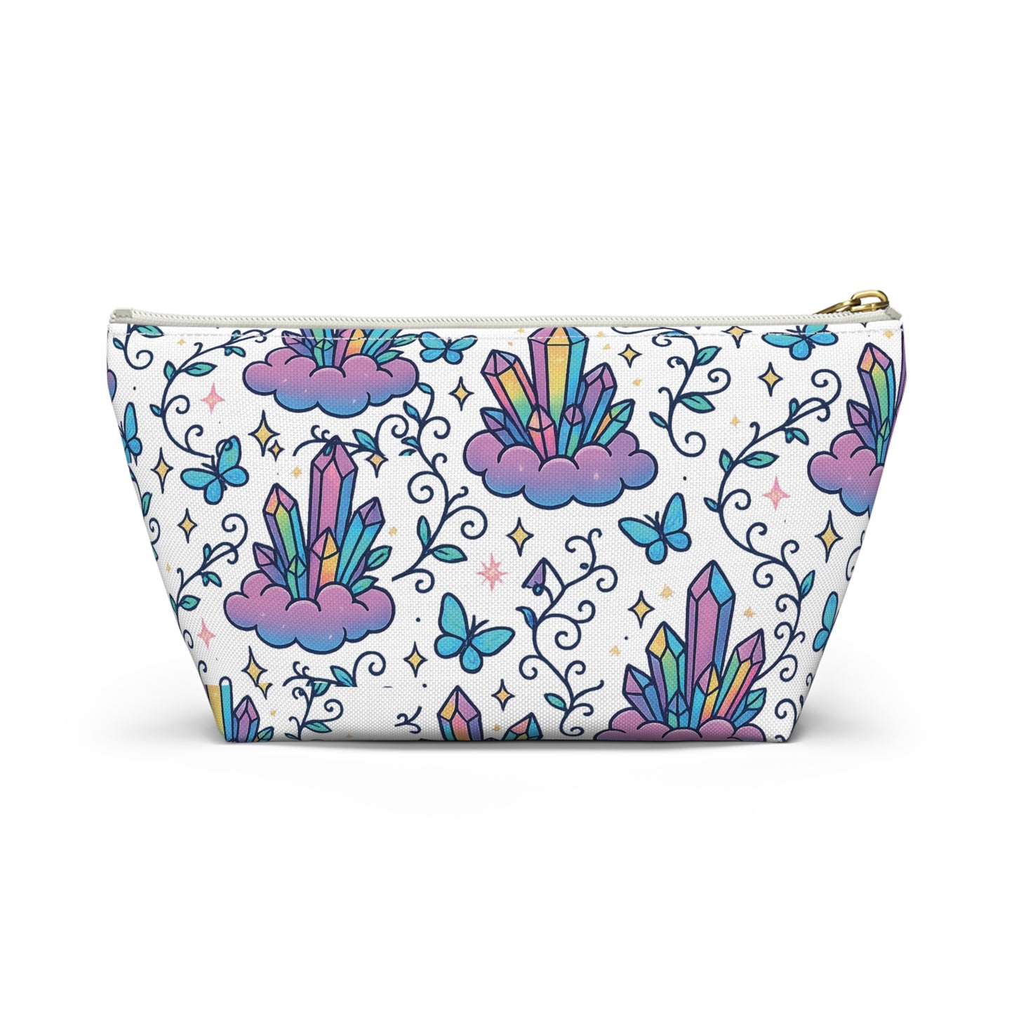 Crystal Dreams Accessory Pouch, Cosmetic Bag, Makeup Organizer, Travel Toiletry Pouch, Gift for Her, Magical Storage Solution