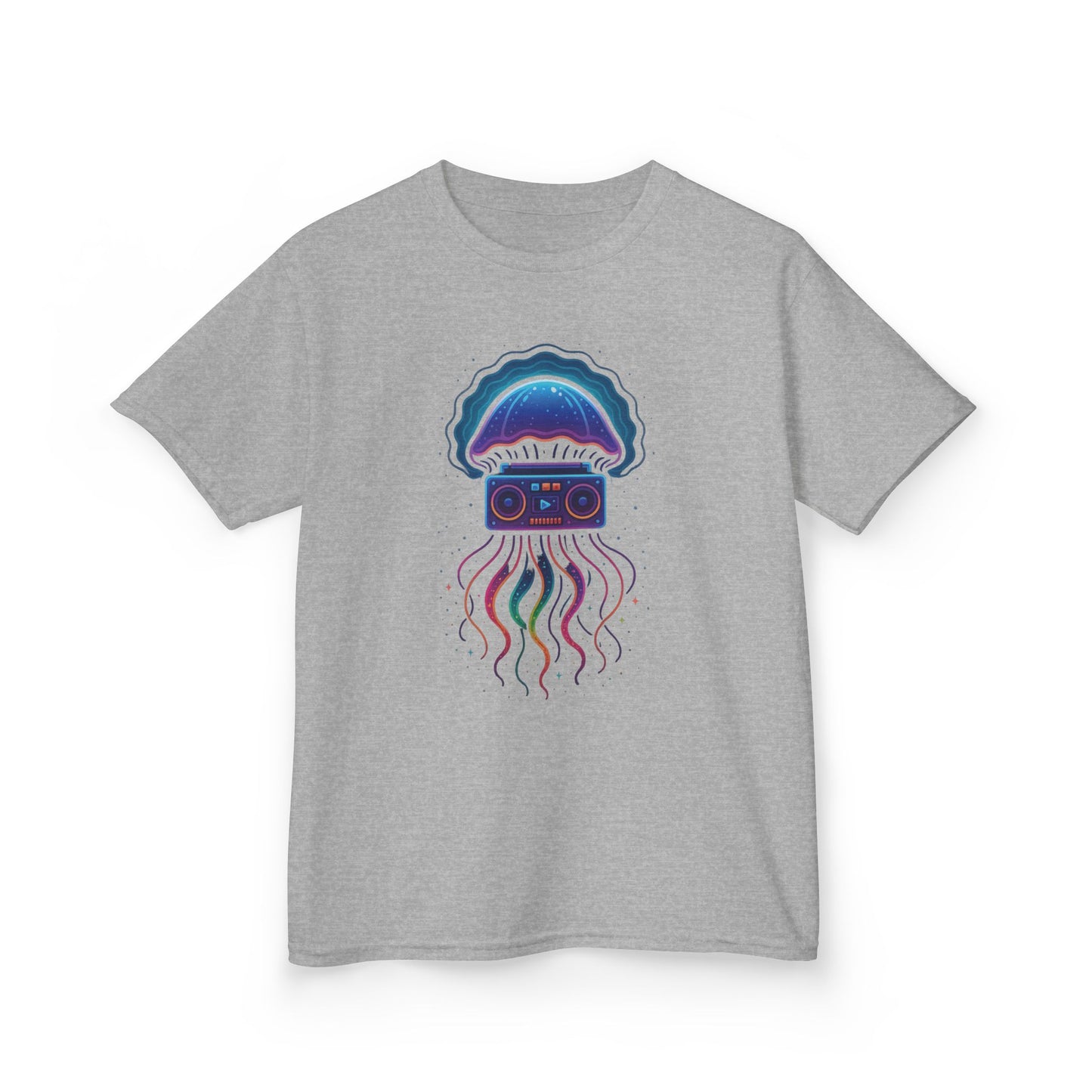 Retro Jellyfish Music Tee for Kids | Fun Graphic T-Shirt, Ocean Lovers Gift, Birthday Party Attire, Summer Vibes, Unique Kids Clothing