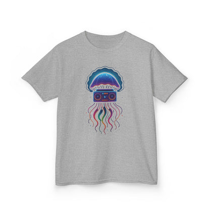 Retro Jellyfish Music Tee for Kids | Fun Graphic T-Shirt, Ocean Lovers Gift, Birthday Party Attire, Summer Vibes, Unique Kids Clothing