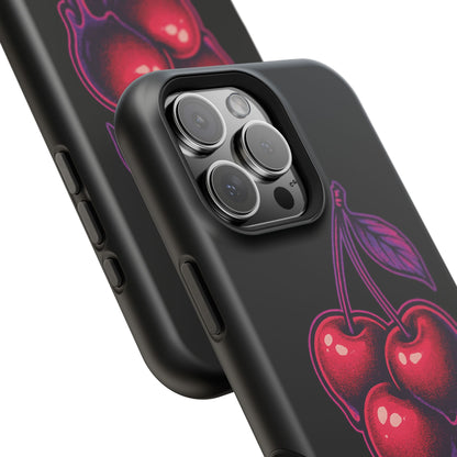 Impact-Resistant Cherry Phone Case, Cute Cherry Phone Cover, Stylish Phone Protector, Fun Phone Case, Unique Gift for Teens