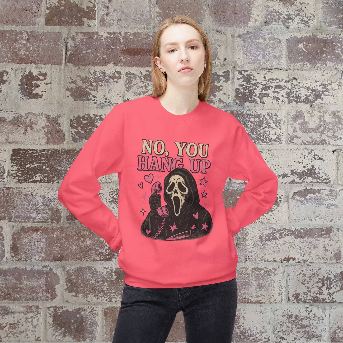 Ghost Face, Crewneck Sweatshirt, Halloween Sweater, Cozy Sweatshirt, Ghost Design, Unisex Pullover, Fun Fall Fashion