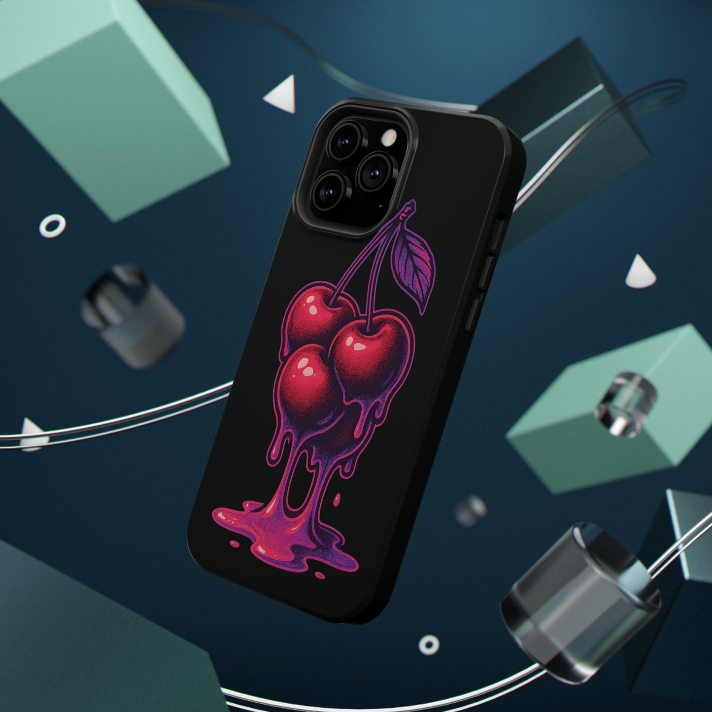 Impact-Resistant Cherry Phone Case, Cute Cherry Phone Cover, Stylish Phone Protector, Fun Phone Case, Unique Gift for Teens