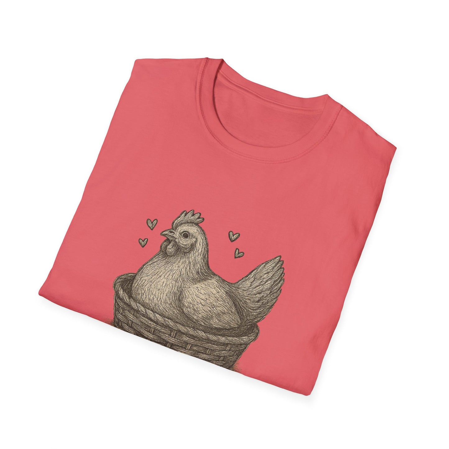 Emotional Support Chicken T-Shirt, Funny Chicken Tee, Farm Animal Gift, Quirky Humor Shirt, Cute Casual Wear, Unisex Apparel