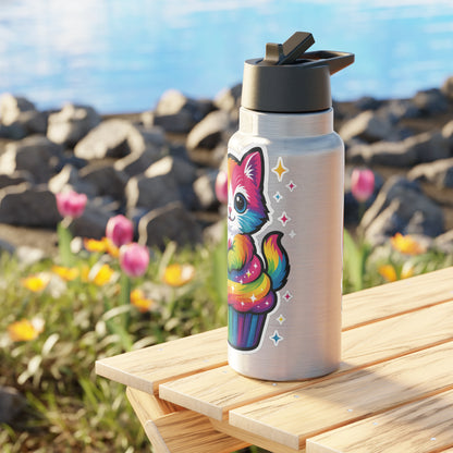 Tumbler Mug Colorful Cat Owl Sticker Design 32oz
