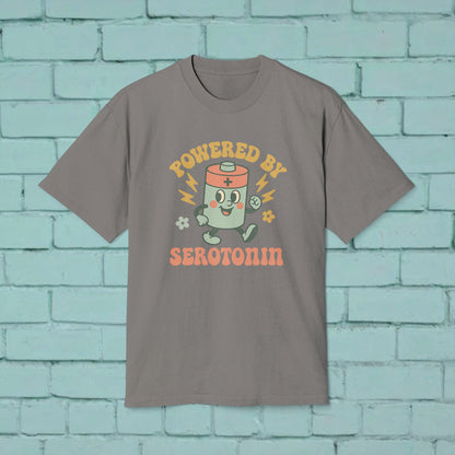 Powered by Serotonin Unisex Heavy Faded Tee
