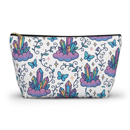 Crystal Dreams Accessory Pouch, Cosmetic Bag, Makeup Organizer, Travel Toiletry Pouch, Gift for Her, Magical Storage Solution
