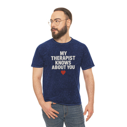 Therapist Humor T-Shirt, Unisex Casual Tee, Gift for Mental Health Awareness, Funny Statement Top, Relaxed Fit Shirt