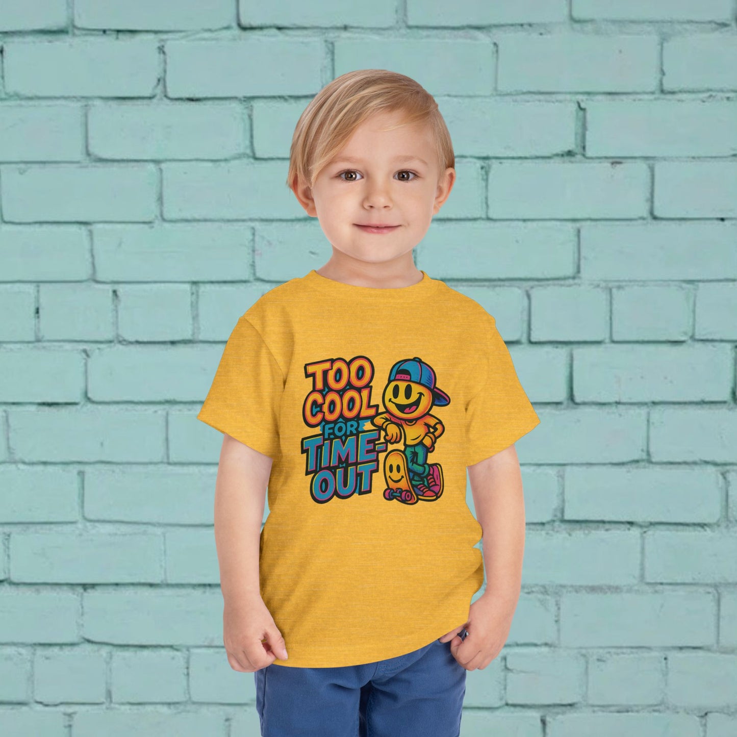 Cool Toddler Tee - "Too Cool for Time Out" - Fun Kids Shirt, Playful Baby Gift, Summer Apparel, Birthday Present, Outdoor Wear