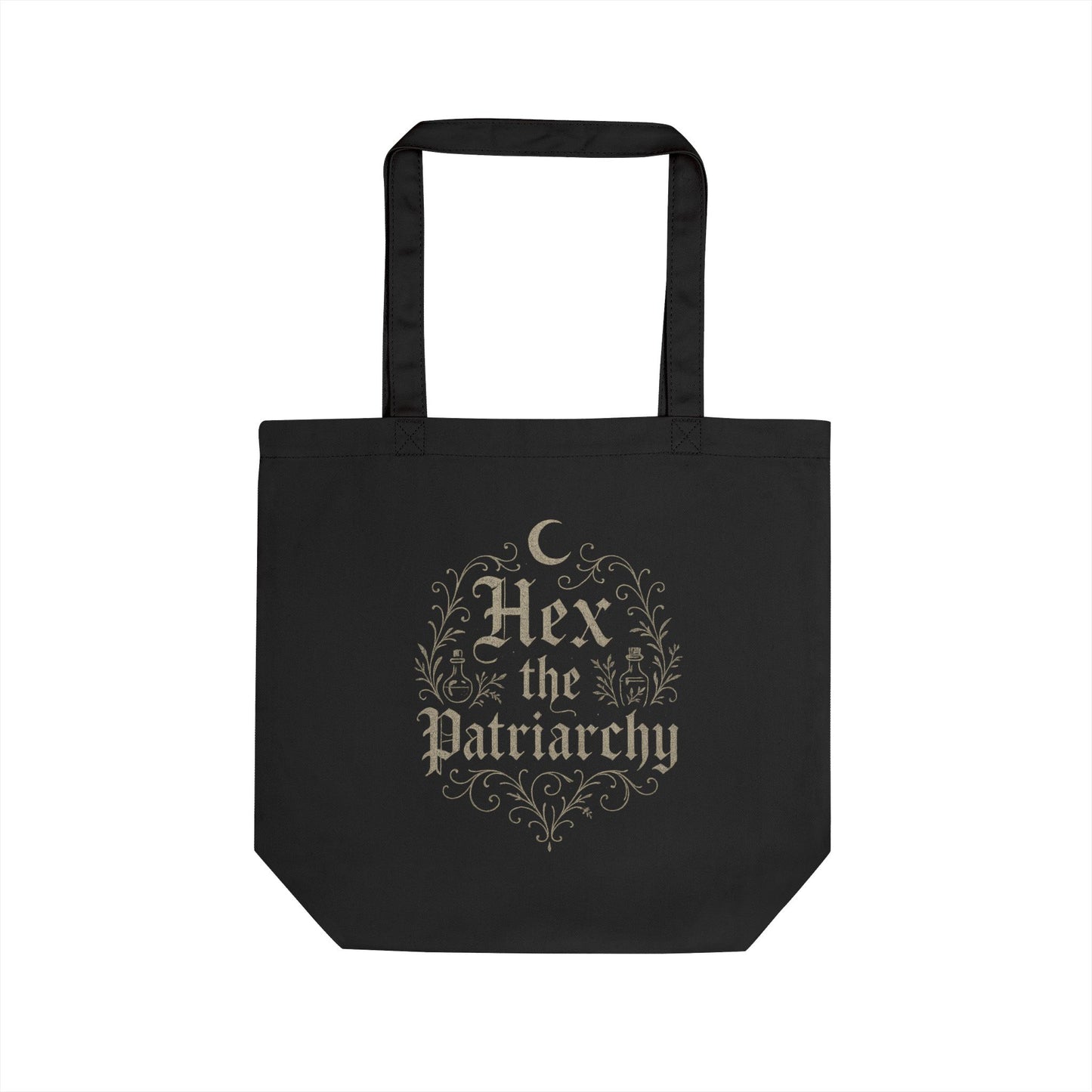 Hex the Patriarchy Eco Tote Bag, Feminist Tote, Reusable Shopping Bag, Witchy Gift, Eco-Friendly Bag