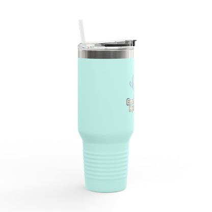 Emotionally Hydrated Insulated Travel Mug - Perfect for Adventure Lovers, Gifts for Friends, Summer Hydration, Outdoor Activities, [...]