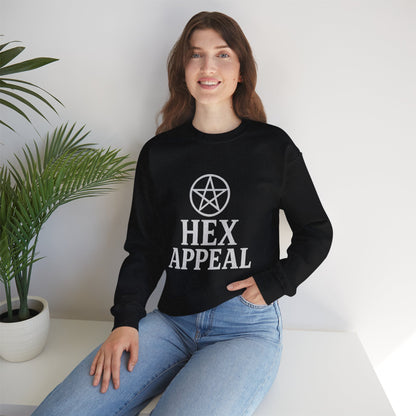 Hex Appeal Crewneck Sweatshirt | Cozy Witchy Apparel for Spooky Vibes, Perfect for Halloween, Gift for Witches, Casual Wear, Fall Fashion