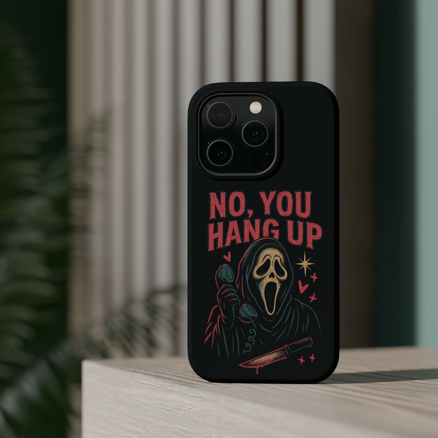Scream Phone Case - No You Hang Up! | Horror Movie Gift, Goth Aesthetic, Phone Protection, Halloween Decor