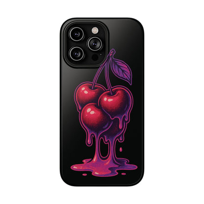 Impact-Resistant Cherry Phone Case, Cute Cherry Phone Cover, Stylish Phone Protector, Fun Phone Case, Unique Gift for Teens