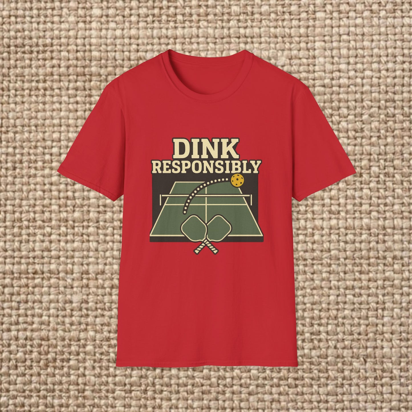Dink Responsibly T-Shirt - Unisex Softstyle Tee for Pickleball Lovers, Sports Gift, Comfortable Casual Wear, Fun Outdoor, Summer [...]