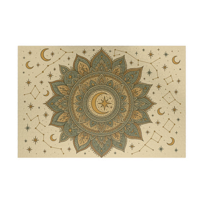 Celestial Mandala Puzzle - 1014 Pieces, Tranquil Decor, Gift for Puzzle Lovers, Starry Night Activity, Home Entertainment
