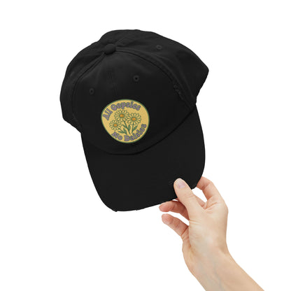 Distressed Cap, Funny Hat, Unisex Cap, All Oopise No Daisies