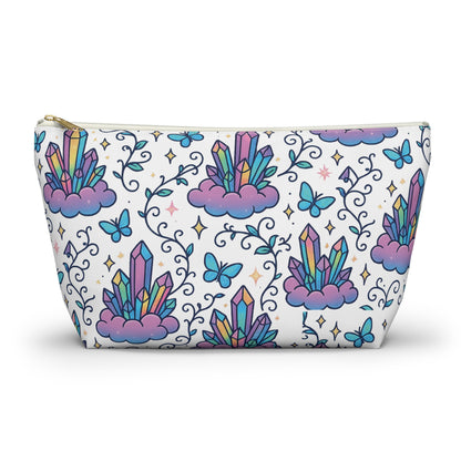 Crystal Dreams Accessory Pouch, Cosmetic Bag, Makeup Organizer, Travel Toiletry Pouch, Gift for Her, Magical Storage Solution
