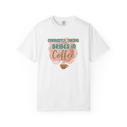 Coffee Bribes Unisex T-Shirt, Funny Coffee Lover Tee