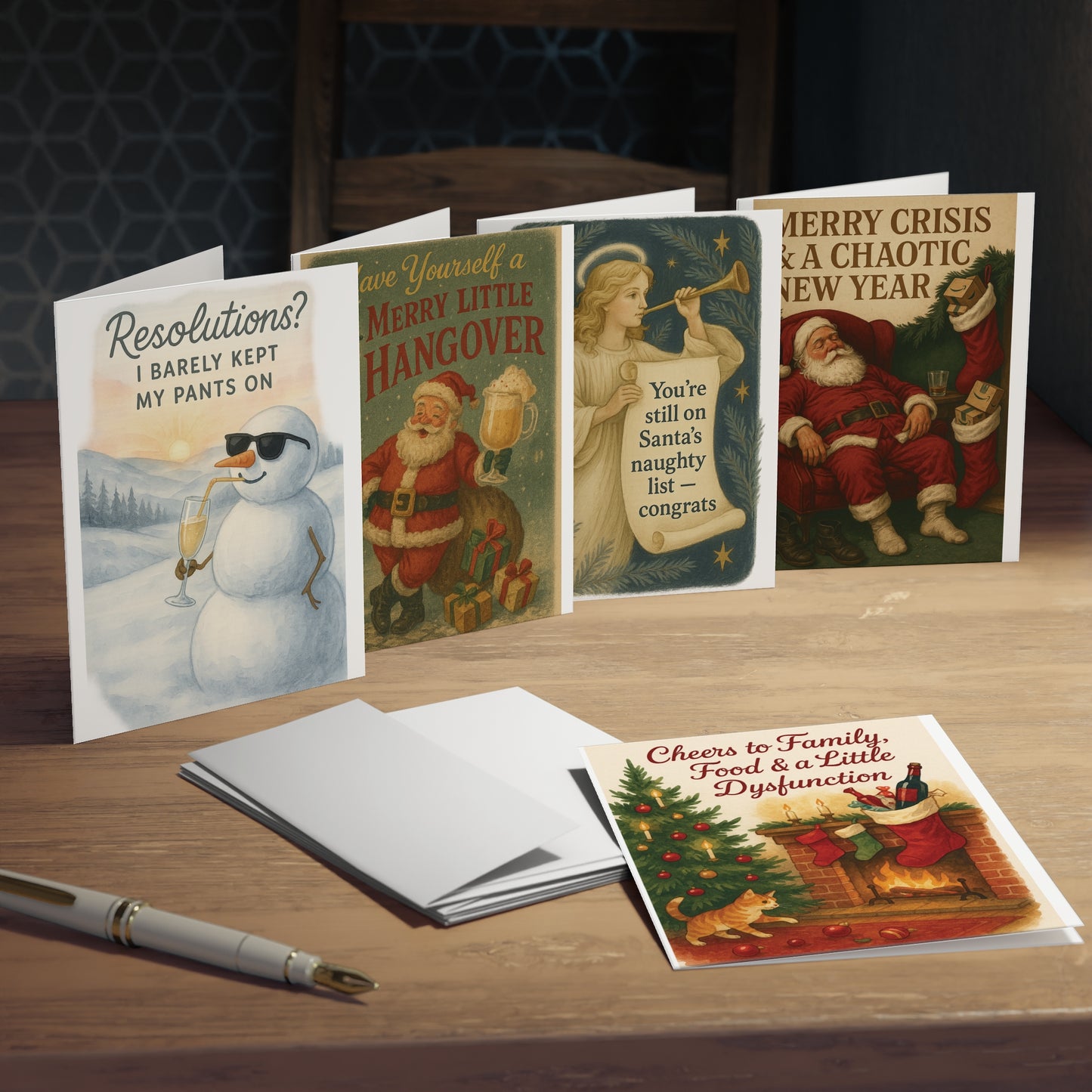 Greeting Cards - Sarcastic Holiday 5-Pack