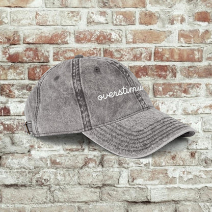 Vintage Embroidered Cap - Overstimulated, Trendy Hat, Casual Wear, Gift for Her, Adjustable Baseball Cap