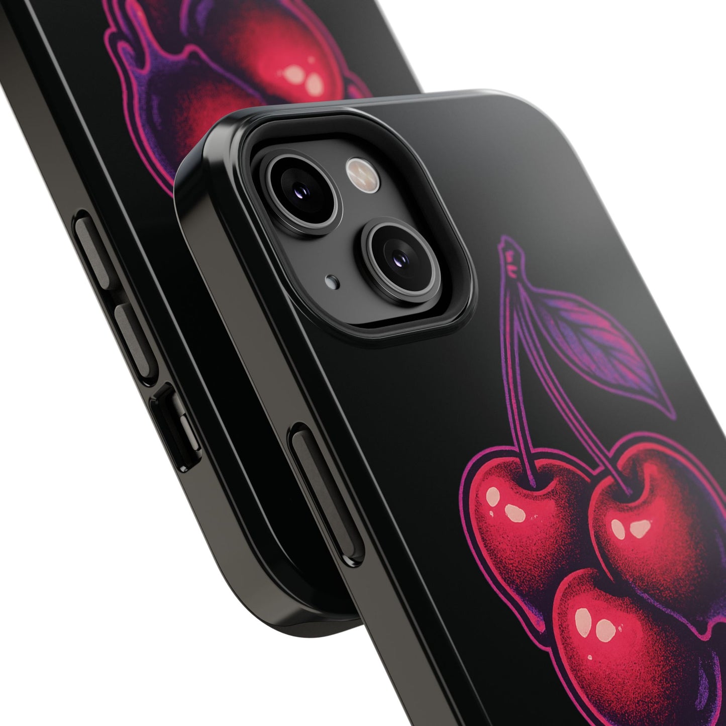 Impact-Resistant Cherry Phone Case, Cute Cherry Phone Cover, Stylish Phone Protector, Fun Phone Case, Unique Gift for Teens