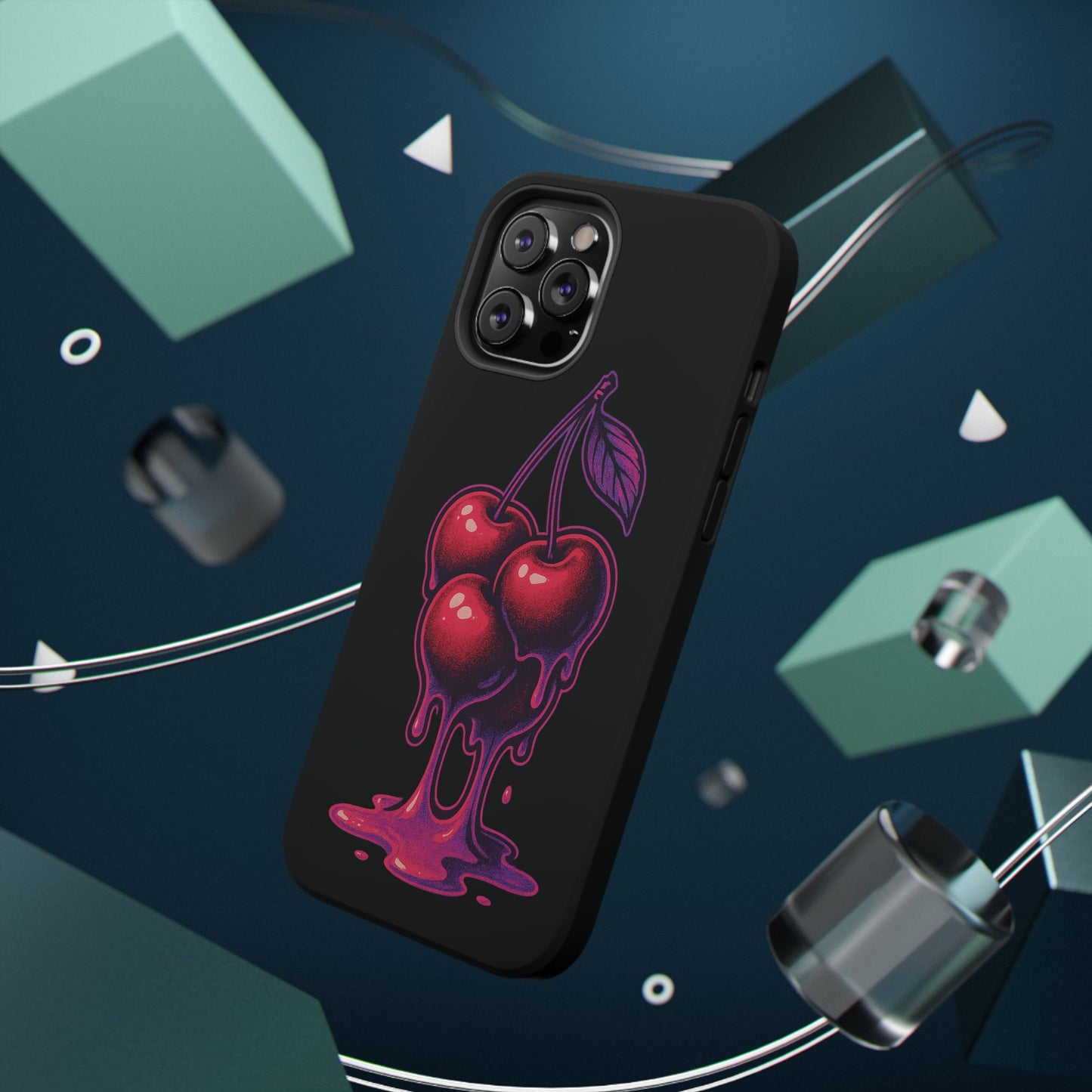 Impact-Resistant Cherry Phone Case, Cute Cherry Phone Cover, Stylish Phone Protector, Fun Phone Case, Unique Gift for Teens