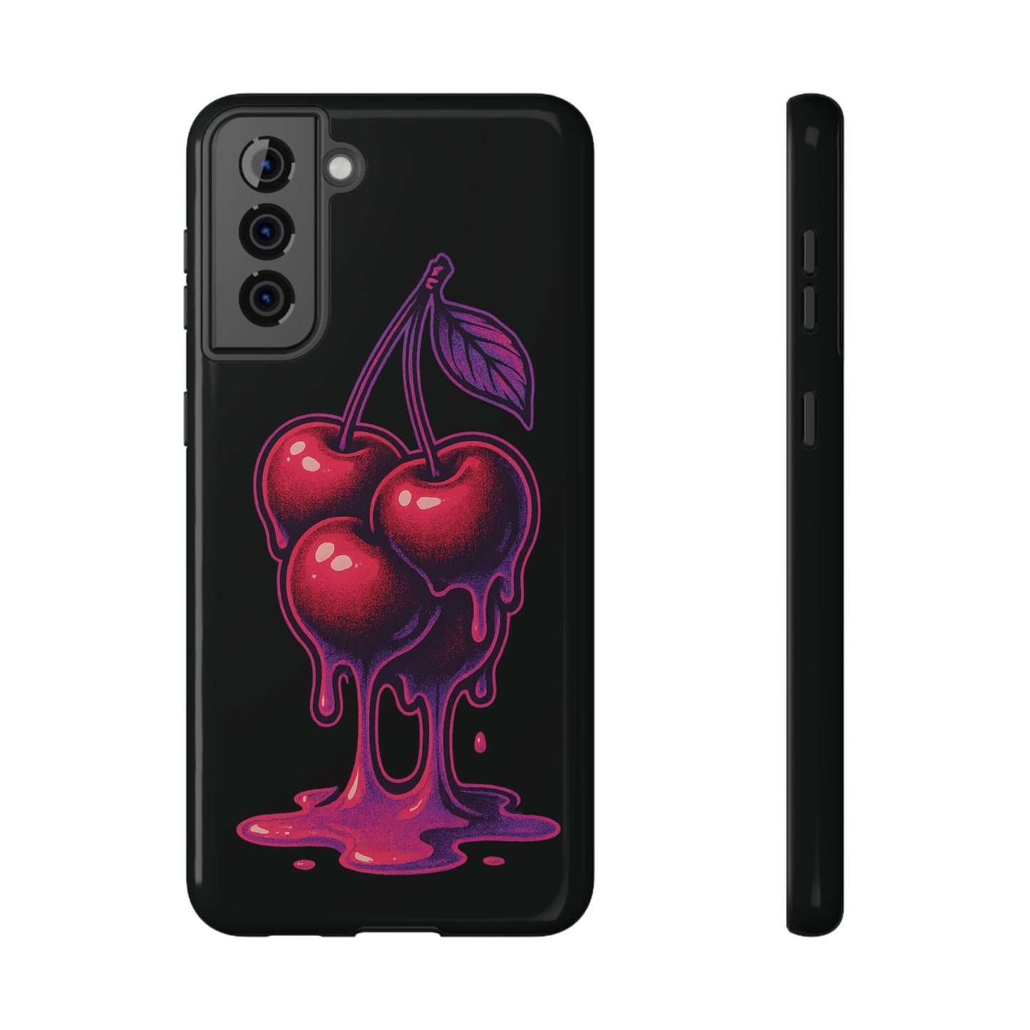 Impact-Resistant Cherry Phone Case, Cute Cherry Phone Cover, Stylish Phone Protector, Fun Phone Case, Unique Gift for Teens