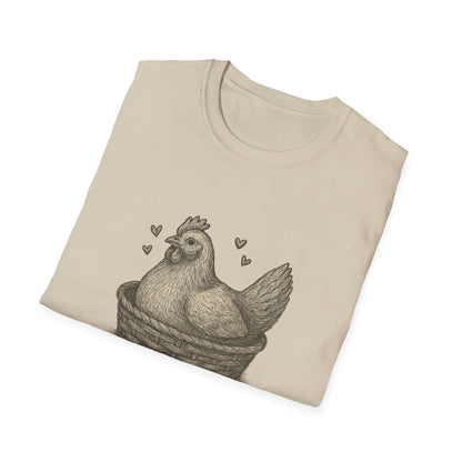 Emotional Support Chicken T-Shirt, Funny Chicken Tee, Farm Animal Gift, Quirky Humor Shirt, Cute Casual Wear, Unisex Apparel