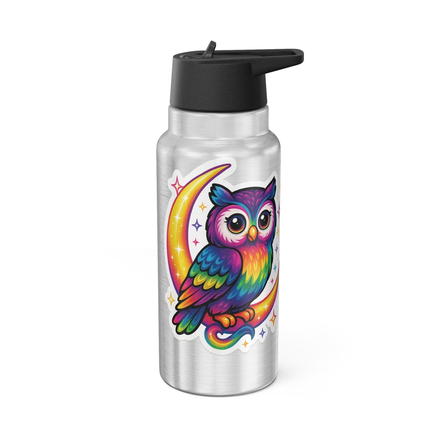 Tumbler Mug Colorful Cat Owl Sticker Design 32oz