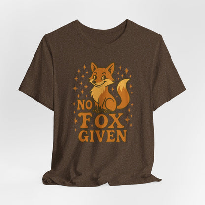 Funny Fox Graphic Tee, No Fox Given T-Shirt, Cute Animal Lover Shirt, Gift for Nature Enthusiasts, Casual Wear for Animal Lovers