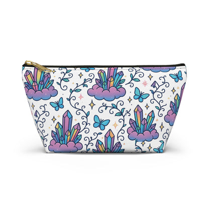 Crystal Dreams Accessory Pouch, Cosmetic Bag, Makeup Organizer, Travel Toiletry Pouch, Gift for Her, Magical Storage Solution