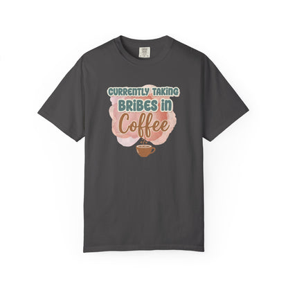 Coffee Bribes Unisex T-Shirt, Funny Coffee Lover Tee