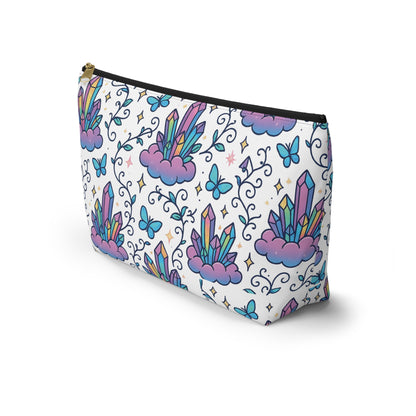 Crystal Dreams Accessory Pouch, Cosmetic Bag, Makeup Organizer, Travel Toiletry Pouch, Gift for Her, Magical Storage Solution