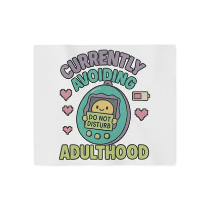 Cozy Sweatshirt Blanket - Currently Avoiding Adulthood, Perfect for Lazy Days, Gifts for Graduates, Birthday Comfort