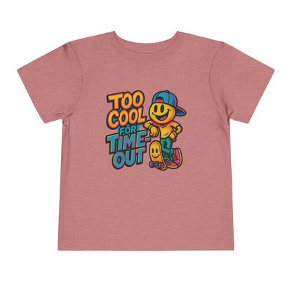 Cool Toddler Tee - "Too Cool for Time Out" - Fun Kids Shirt, Playful Baby Gift, Summer Apparel, Birthday Present, Outdoor Wear