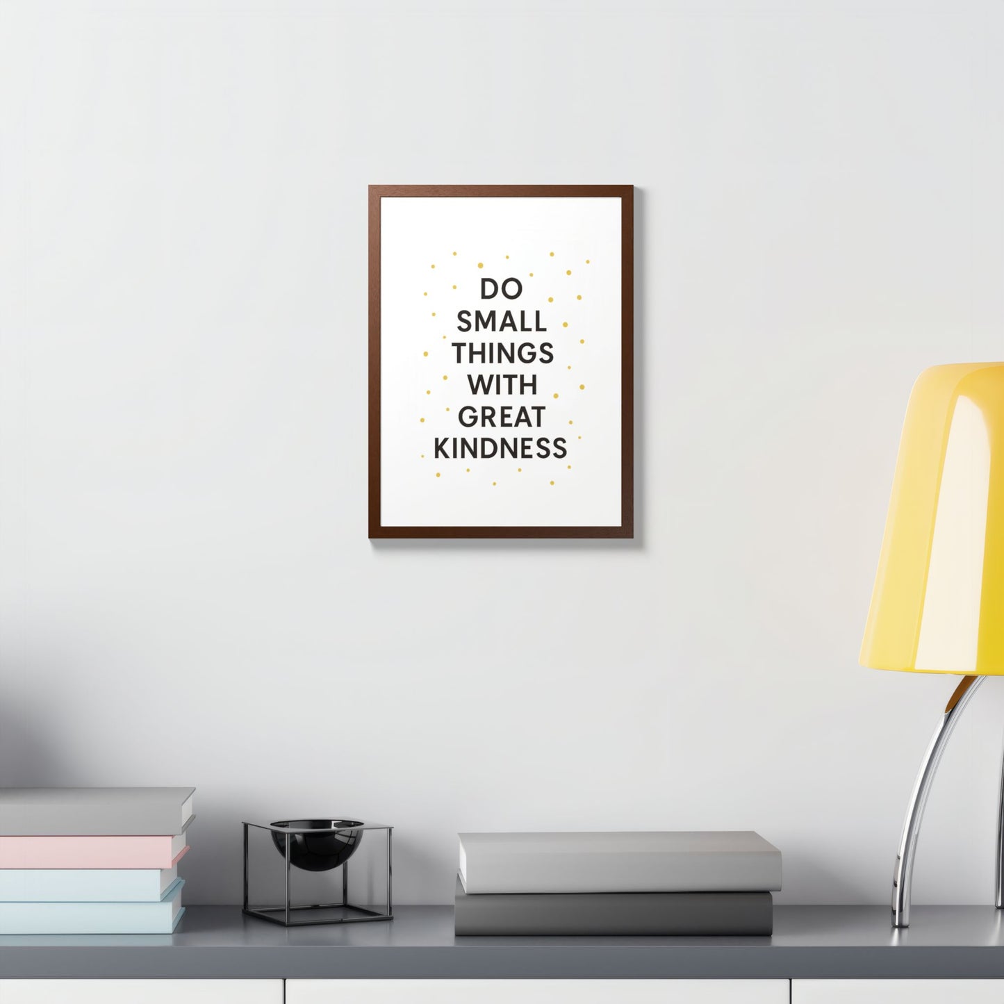 Framed Kindness Quote Poster, Inspirational Wall Art, Home Decor, Gift for Friends, Motivational Art