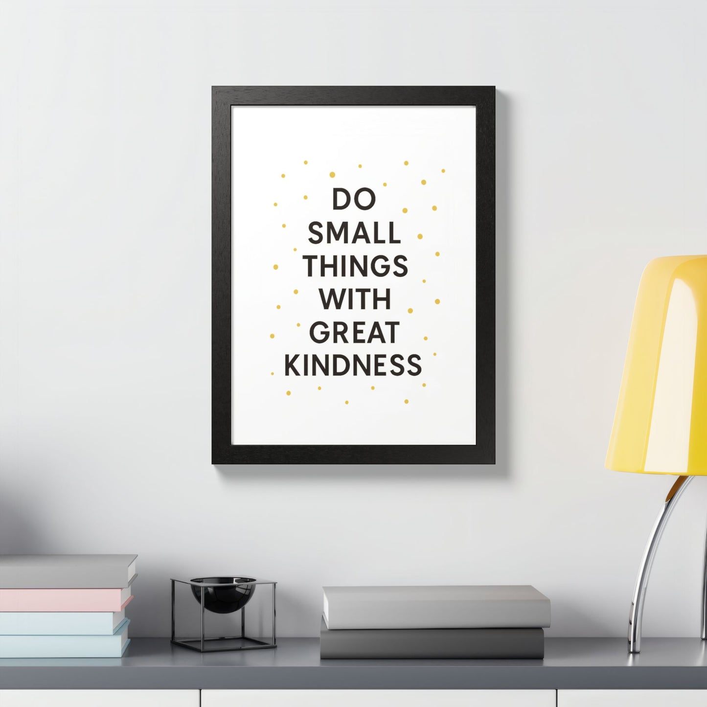 Framed Kindness Quote Poster, Inspirational Wall Art, Home Decor, Gift for Friends, Motivational Art