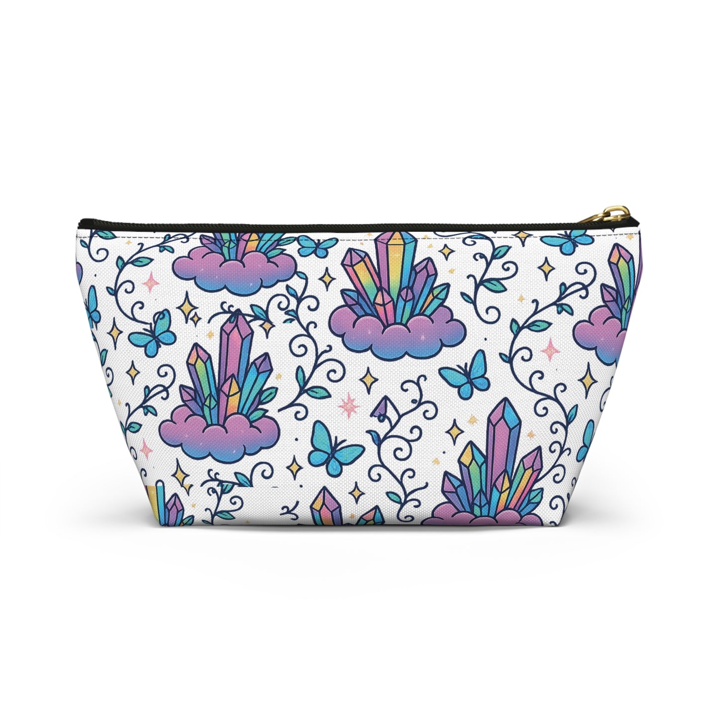 Crystal Dreams Accessory Pouch, Cosmetic Bag, Makeup Organizer, Travel Toiletry Pouch, Gift for Her, Magical Storage Solution
