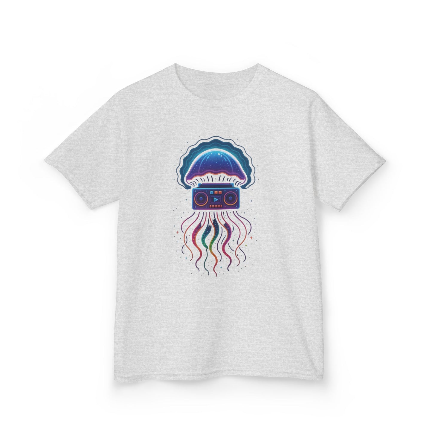 Retro Jellyfish Music Tee for Kids | Fun Graphic T-Shirt, Ocean Lovers Gift, Birthday Party Attire, Summer Vibes, Unique Kids Clothing
