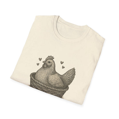 Emotional Support Chicken T-Shirt, Funny Chicken Tee, Farm Animal Gift, Quirky Humor Shirt, Cute Casual Wear, Unisex Apparel